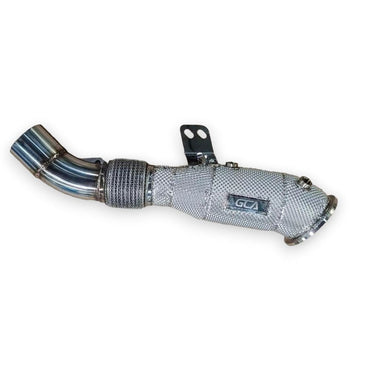 2019 + Bmw X5/X6/X7 Downpipe | G05/G06/G07 Yes Heat Shield / Racing (No Cat) Front Race Pipes