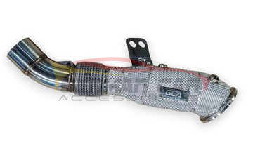2019 + Bmw X5/X6/X7 Downpipe | G05/G06/G07 Yes Heat Shield / Racing (No Cat) Front Race Pipes