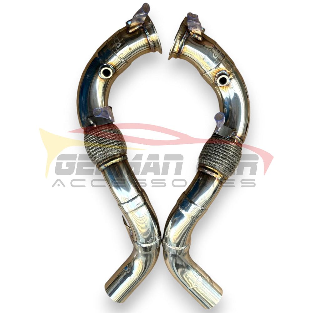 2019-2023 Bmw X5/X6/X7 M50I Downpipes | G05/G06/G07 No Heat Shield / Racing Downpipe (No Cat) Front