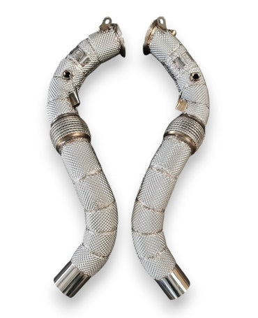 2019-2023 BMW X5/X6/X7 M50i Downpipes | G05/G06/G07 X5/X6/X7 M50i Yes Heat Shield / Racing Downpipe (No Cat) Downpipes