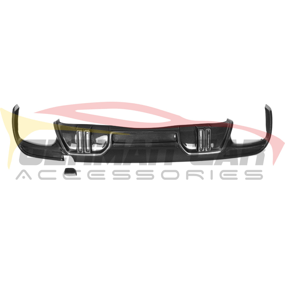 2019-2023 Bmw X5M Carbon Fiber Ld Style Rear Diffuser With Led Lights | F95 Diffusers