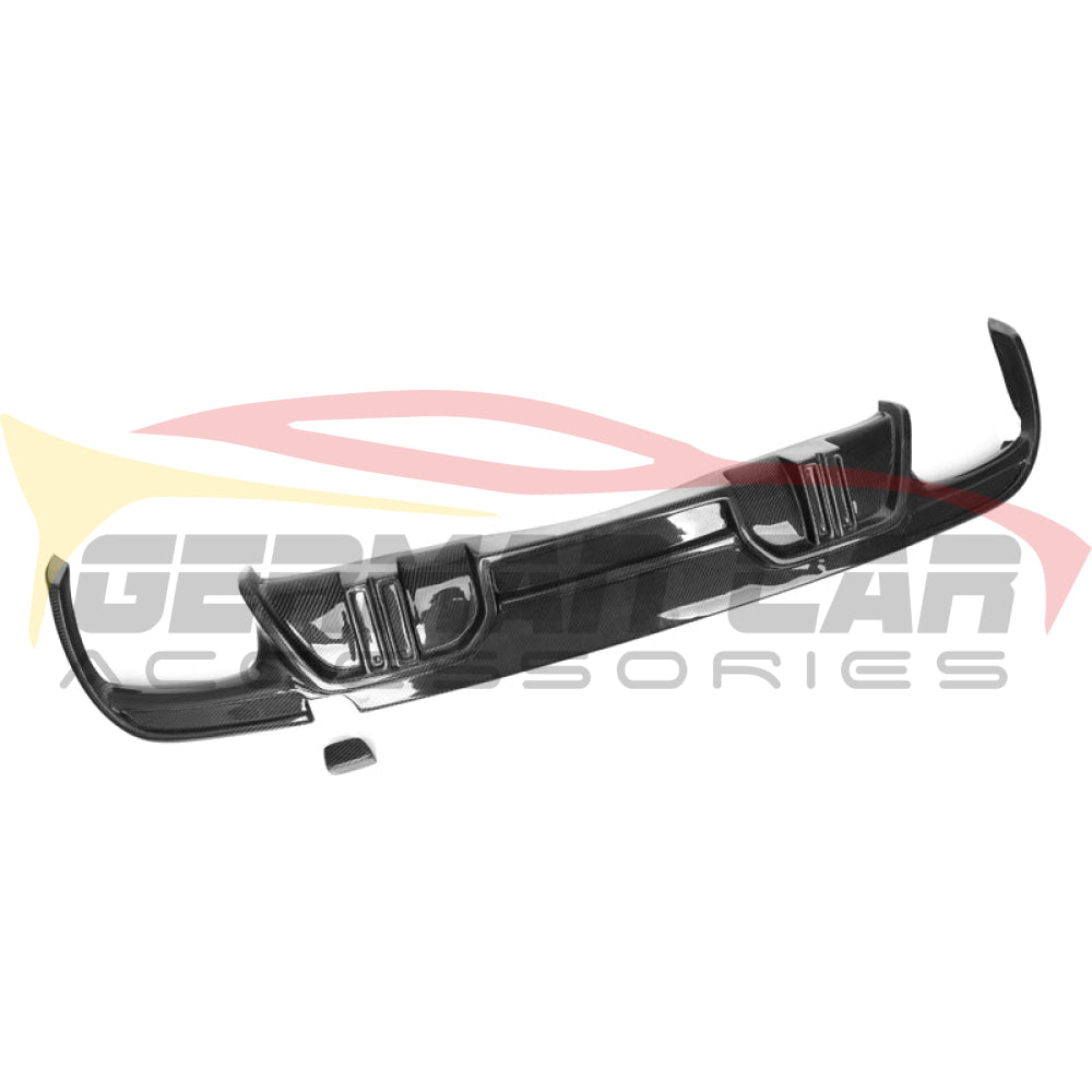 2019-2023 Bmw X5M Carbon Fiber Ld Style Rear Diffuser With Led Lights | F95 Diffusers