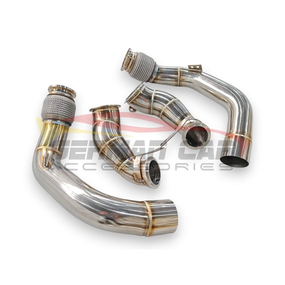 2019-2023 Bmw X5M/X6M Downpipes | F95/F96 No Heat Shield / Racing Downpipe (No Cat) Front Race Pipes