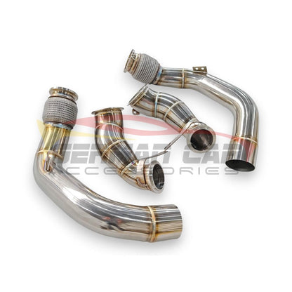 2019-2023 Bmw X5M/X6M Downpipes | F95/F96 No Heat Shield / Racing Downpipe (No Cat) Front Race Pipes