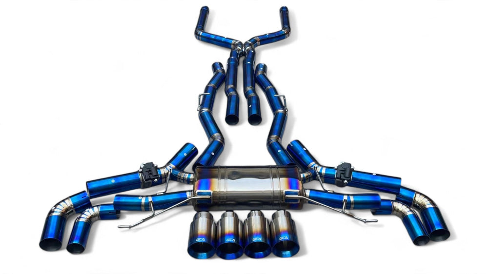 2019 + Bmw X5M/X6M Valved Sport Exhaust System | F95/F96 Titanium / Chrome Tips