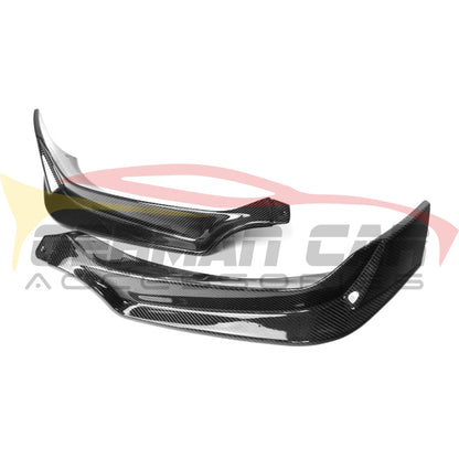 2019-2022 Bmw X6 2 Piece Carbon Fiber Front Lip | G06 Mirror Caps