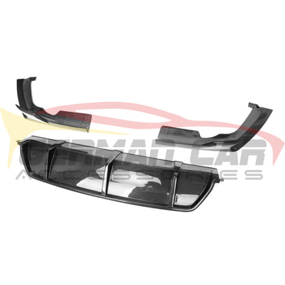 2019-2022 Bmw X6 3 Piece Carbon Fiber Rear Diffuser With Splitters | G06 Mirror Caps