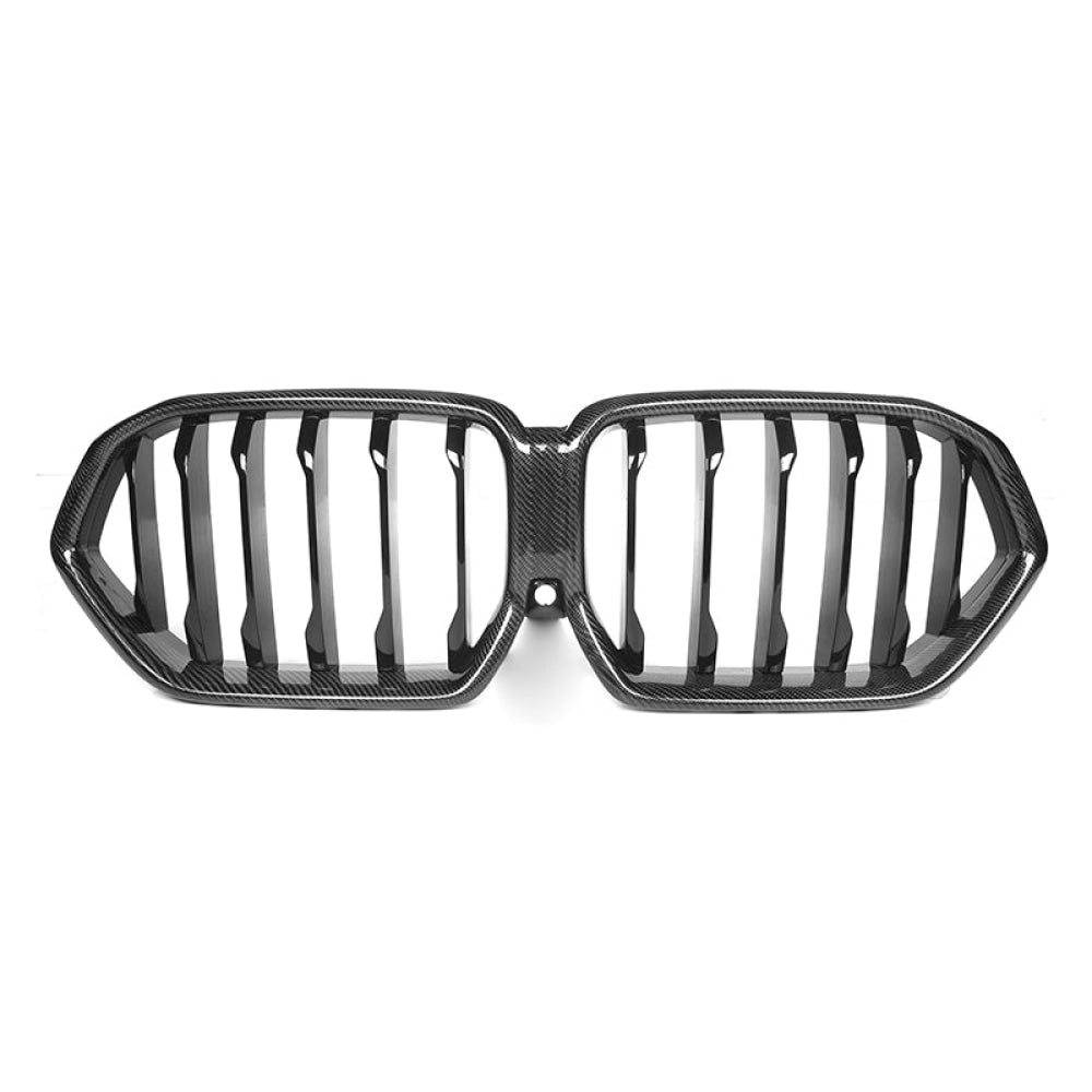 2019+ Bmw X6/X6M Single Slat Kidney Grilles | G06/F96 Carbon Fiber