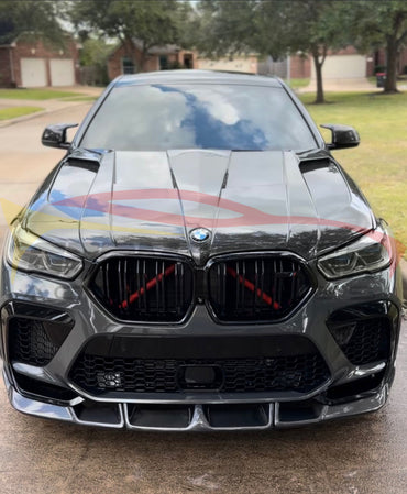 2019-2023 BMW X6M Carbon Fiber LD Style 3 Piece Front Lip | F96 Front Lips/Splitters