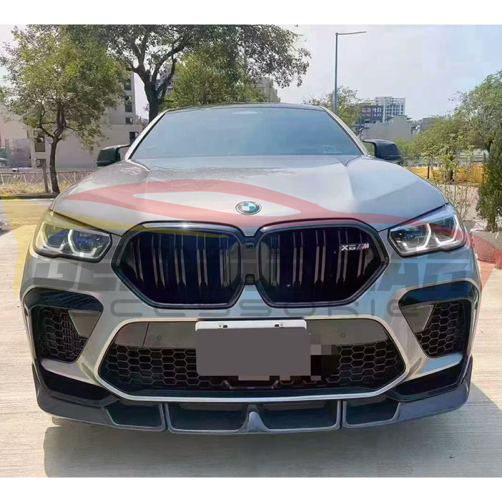 2019-2023 Bmw X6M Carbon Fiber Ld Style 3 Piece Front Lip | F96 Lips/Splitters