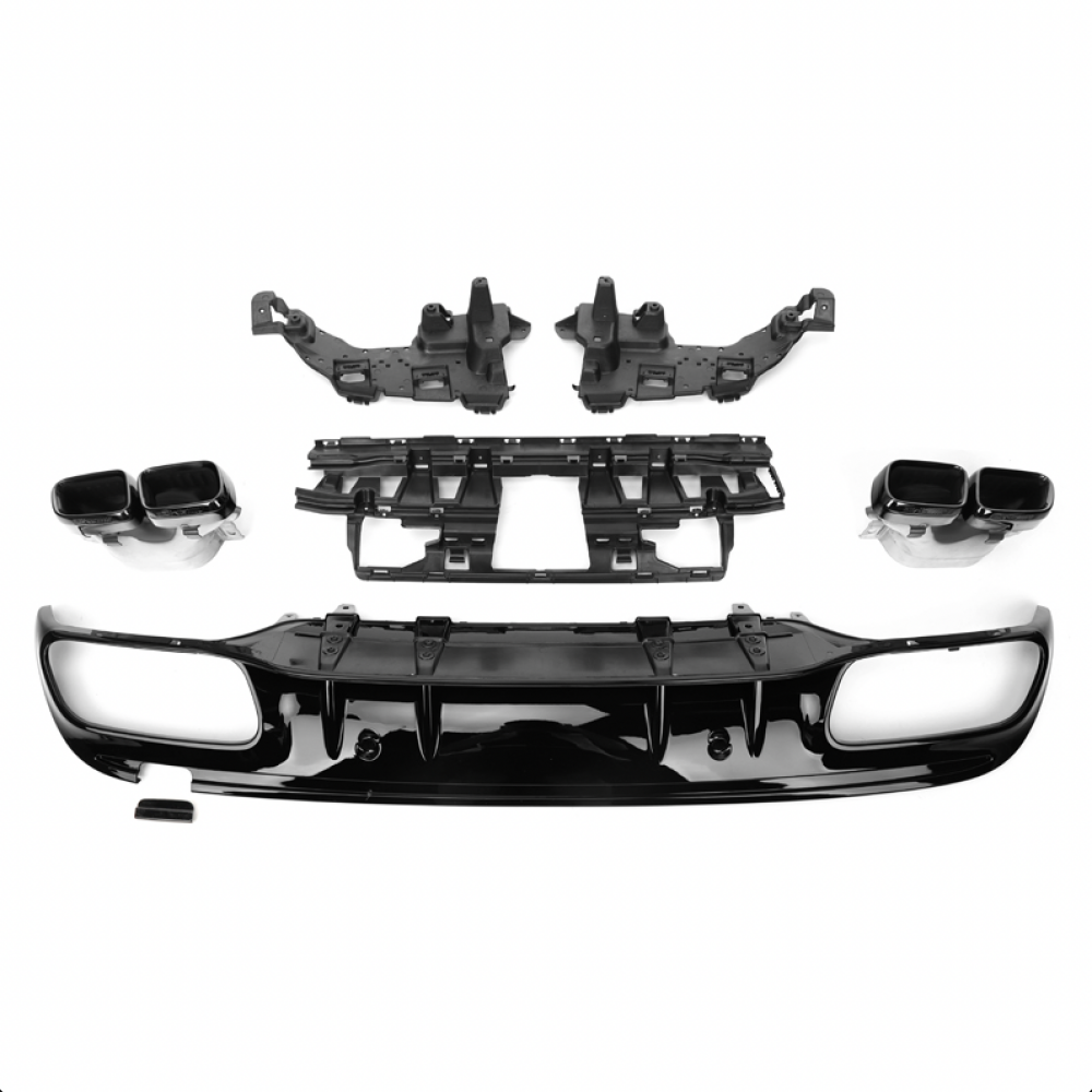 W210 Rear Diffuser Mercedes Rear Diffusers | Carbon & Gloss Black Options – German Car ...