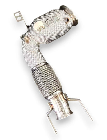 2019 + BMW 2-Series Downpipe | F44 Yes Heat Shield / 200 Cell Euro 6 Sport High Flow Cat Downpipes