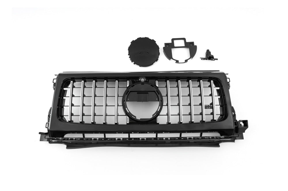 2019+ Mercedes-Benz G-Class/G63 Amg Gtr Style Front Grille With Fog Light Grilles | W464 Chrome