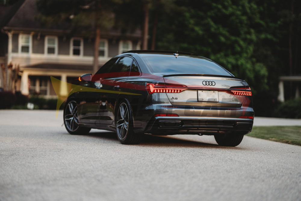 2019 + Audi A6/S6 OEM Style Carbon Fiber Trunk Spoiler | C8 A6/S6 Rear Trunk Spoilers