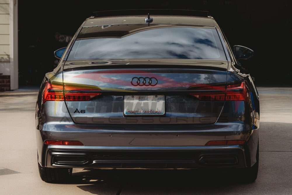 2019+ Audi A6/S6 Oem Style Carbon Fiber Trunk Spoiler | C8 Rear Spoilers