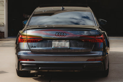 2019+ Audi A6/S6 Oem Style Carbon Fiber Trunk Spoiler | C8 Rear Spoilers