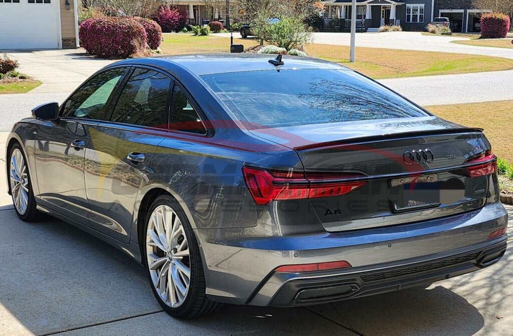 2019+ Audi A6/S6 Oem Style Carbon Fiber Trunk Spoiler | C8 Rear Spoilers