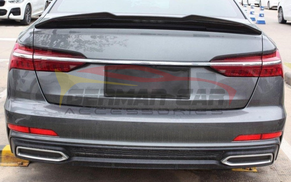 2019+ Audi A6/S6 V1 Style Carbon Fiber Trunk Spoiler | C8 A6/S6 - Rear Trunk Spoilers