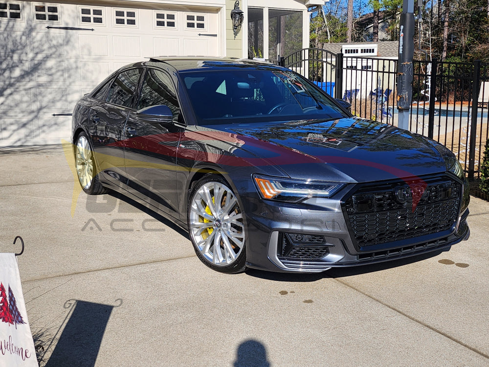 2019+ Audi Rs6 Style Fog Light Grilles | C8 A6/S6