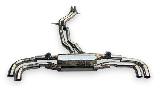 2019-2023 Audi Rsq8 Valved Sport Exhaust System | Stainless Steel / Chrome Tips