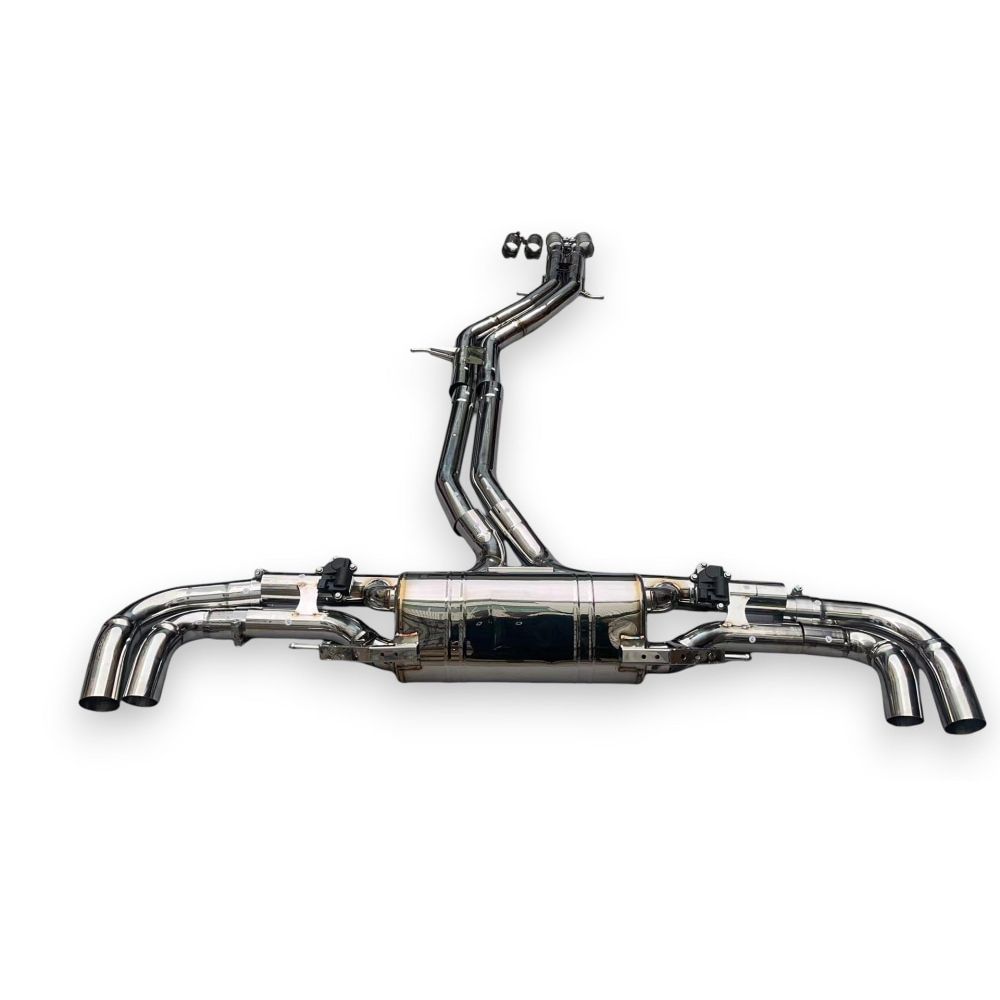 2019-2023 Audi Sq8 Valved Sport Exhaust System | Stainless Steel / Chrome Tips