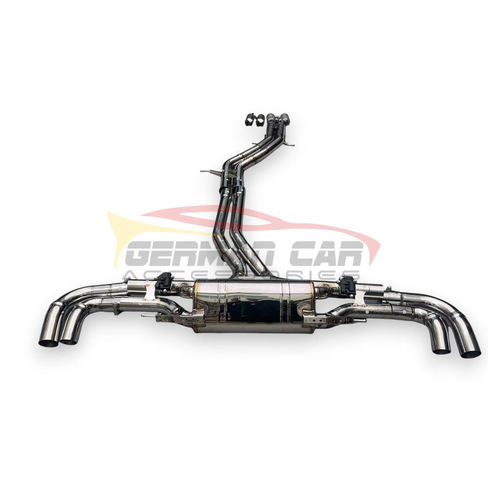 2019-2023 Audi Sq8 Valved Sport Exhaust System | Stainless Steel / Chrome Tips