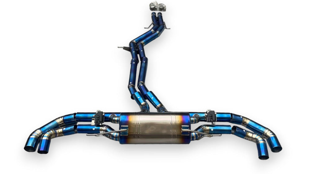 2019 - 2023 Audi Sq8 Valved Sport Exhaust System | Titanium / Chrome Tips