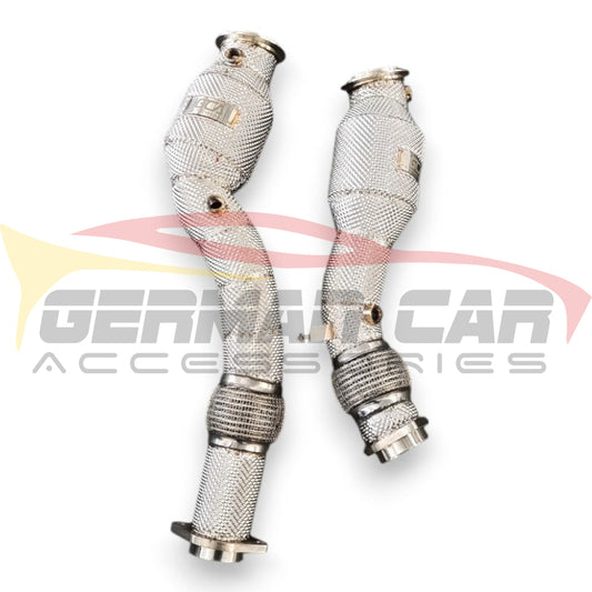 2019-2025 BMW X3M/X4M Downpipes | F97/F98 Yes Heat Shield / Racing Downpipe (No Cat) Downpipes