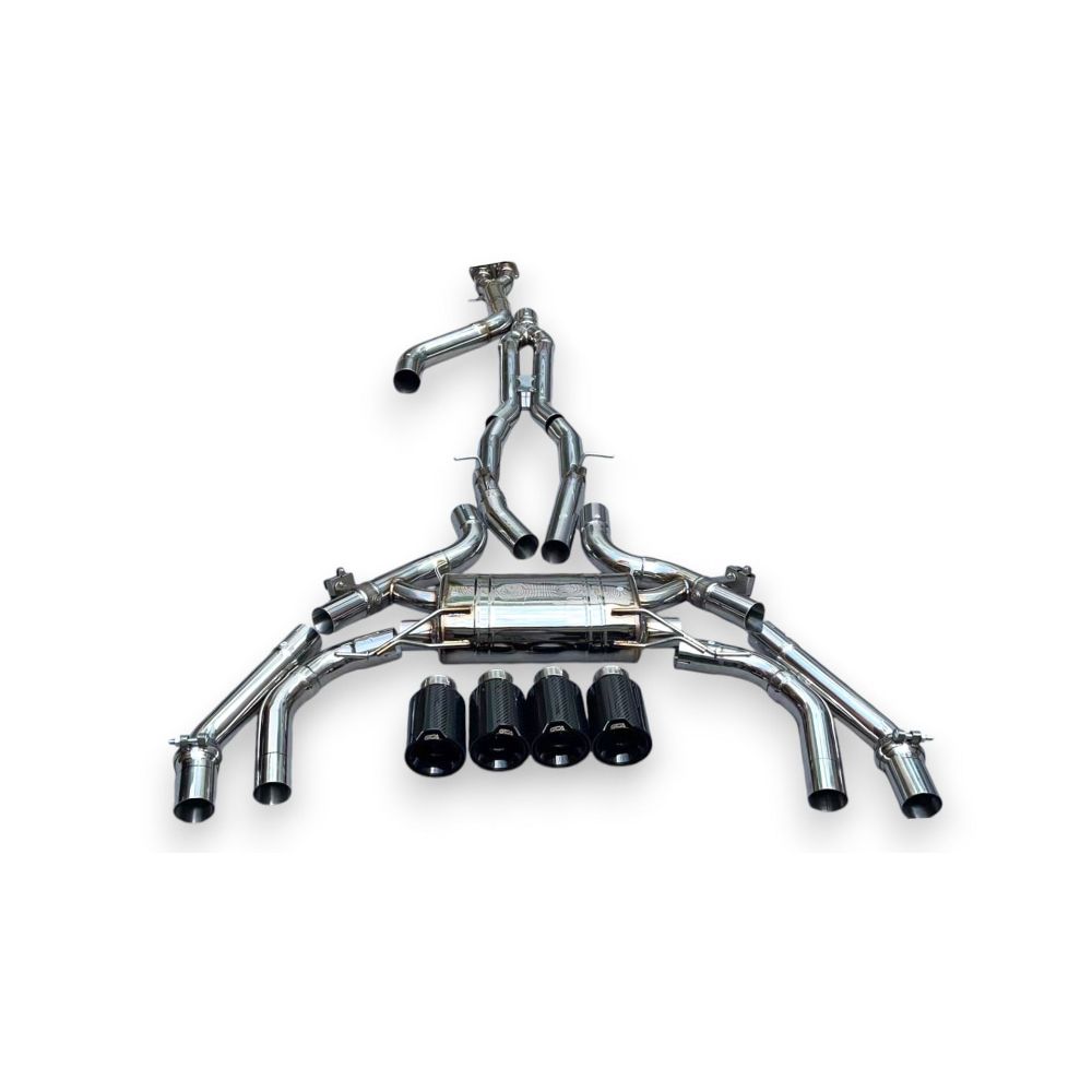 2019 + Bmw X3M/X4M Valved Sport Exhaust System | F97/F98 Stainless Steel / Chrome Tips