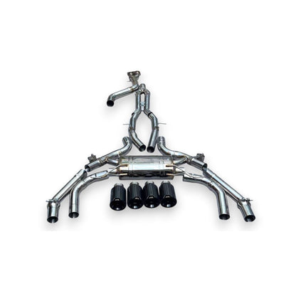 2019 + Bmw X3M/X4M Valved Sport Exhaust System | F97/F98 Stainless Steel / Chrome Tips