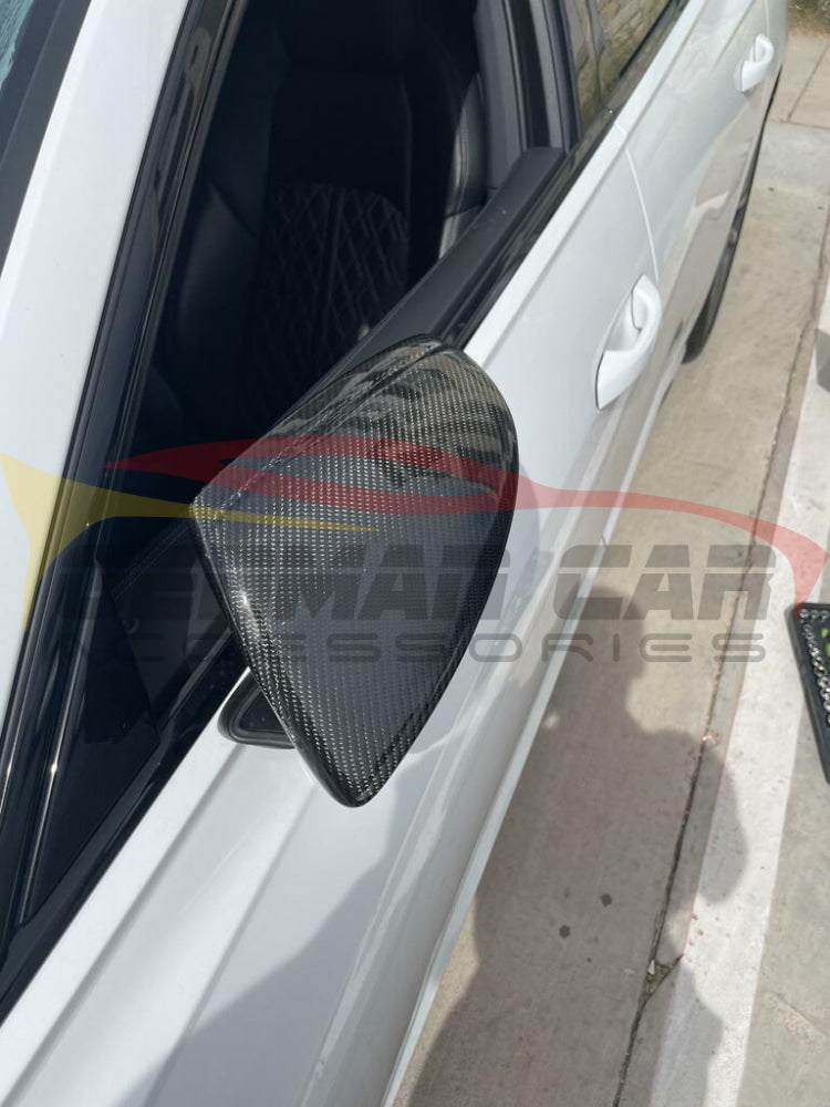 2019+ Audi A6/S6/Rs6 Carbon Fiber Mirror Caps | C8