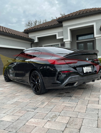 2019+ Bmw 8-Series/M8 Psm Style Carbon Fiber Trunk Spoiler | F91/F92/F93/G14/G15/G16 Rear Spoilers
