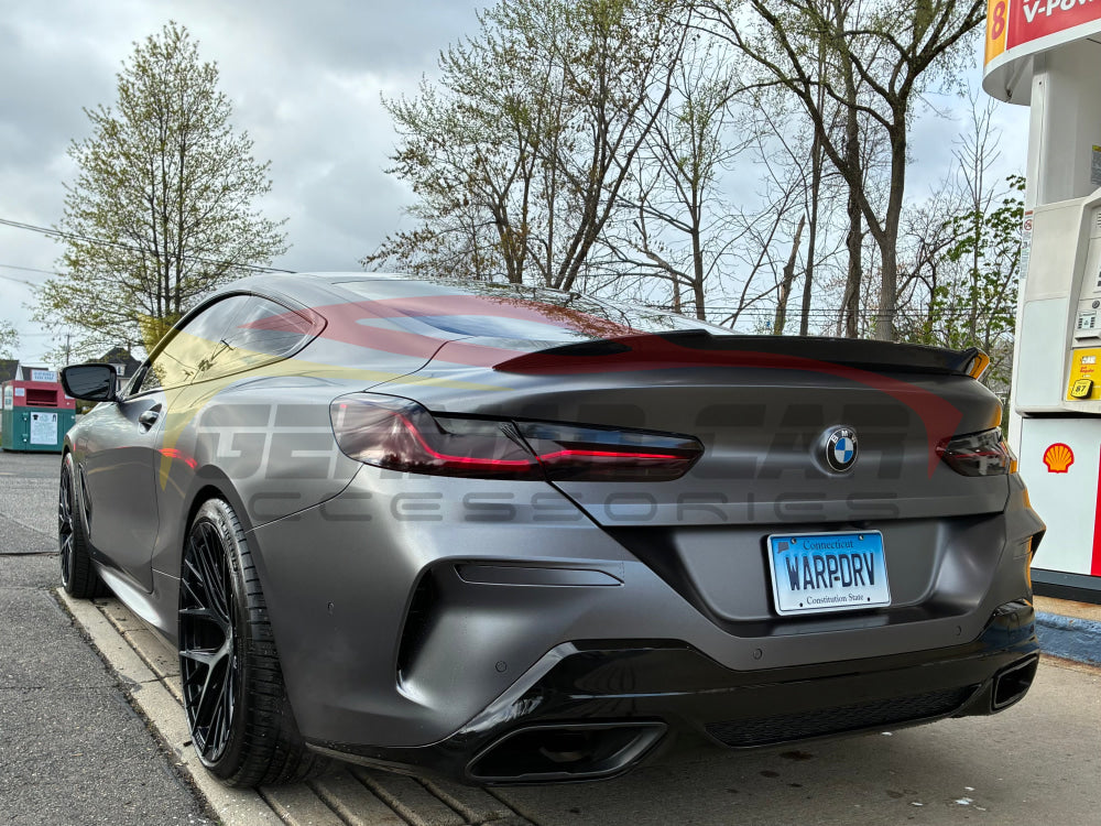 2019 + BMW 8-Series/M8 V Style Carbon Fiber Trunk Spoiler | F91/F92/F93/G14/G15/G16 Rear Trunk Spoilers