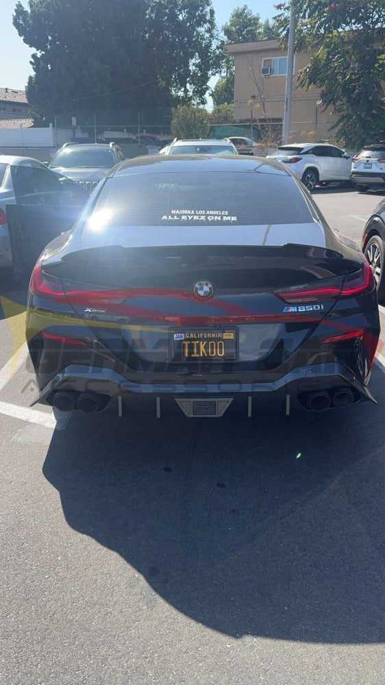 2019 + BMW 8-Series/M8 V Style Carbon Fiber Trunk Spoiler | F91/F92/F93/G14/G15/G16 Rear Trunk Spoilers