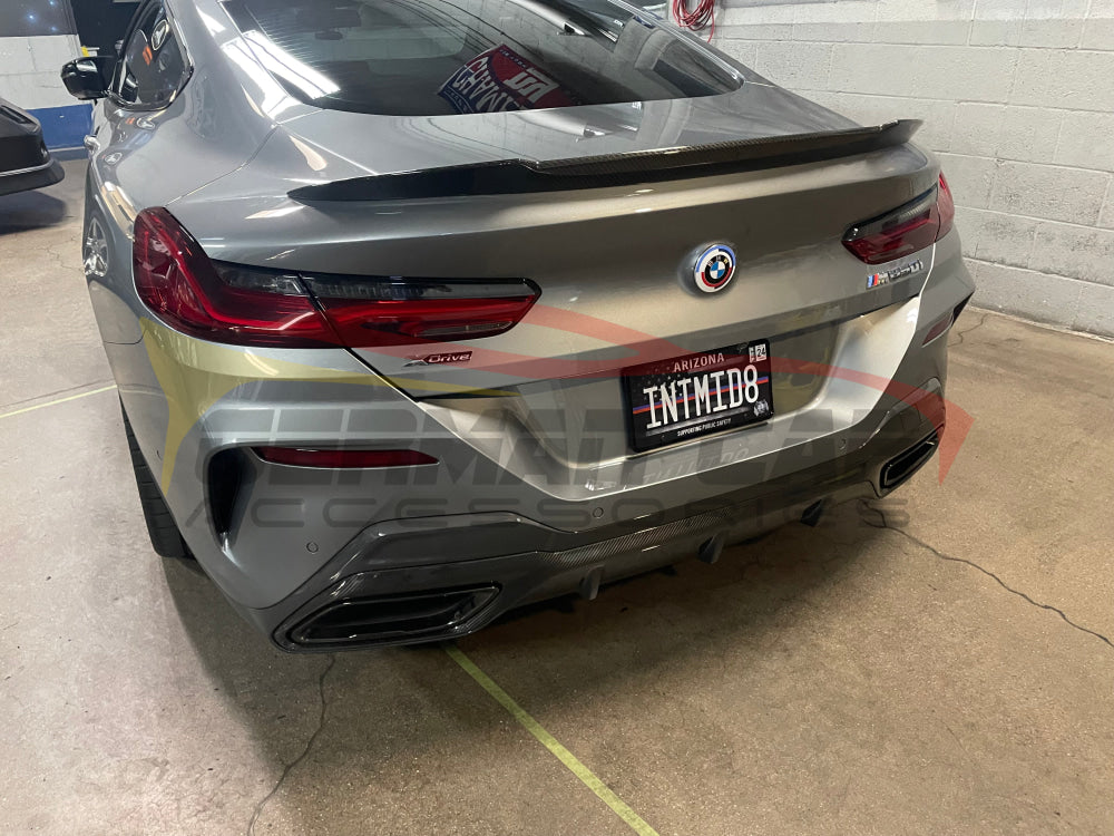2019+ Bmw 8-Series/M8 V Style Carbon Fiber Trunk Spoiler | F91/F92/F93/G14/G15/G16 Rear Spoilers