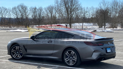 2019 + BMW 8-Series/M8 V Style Carbon Fiber Trunk Spoiler | F91/F92/F93/G14/G15/G16 Rear Trunk Spoilers
