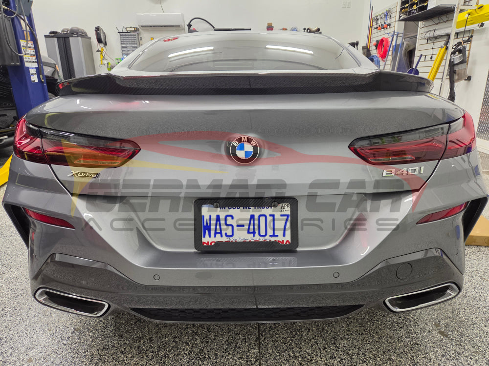 2019+ BMW 8-Series/M8 V Style Carbon Fiber Trunk Spoiler | F91/F92/F93/G14/G15/G16 - Rear Trunk Spoilers