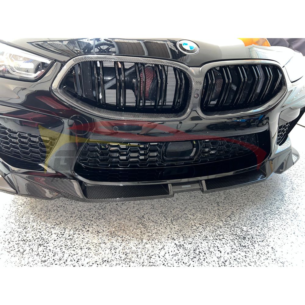 2019+ BMW M8 Carbon Fiber 3 Piece Front Lip | F91/F92/F93 Front Lips/Splitters