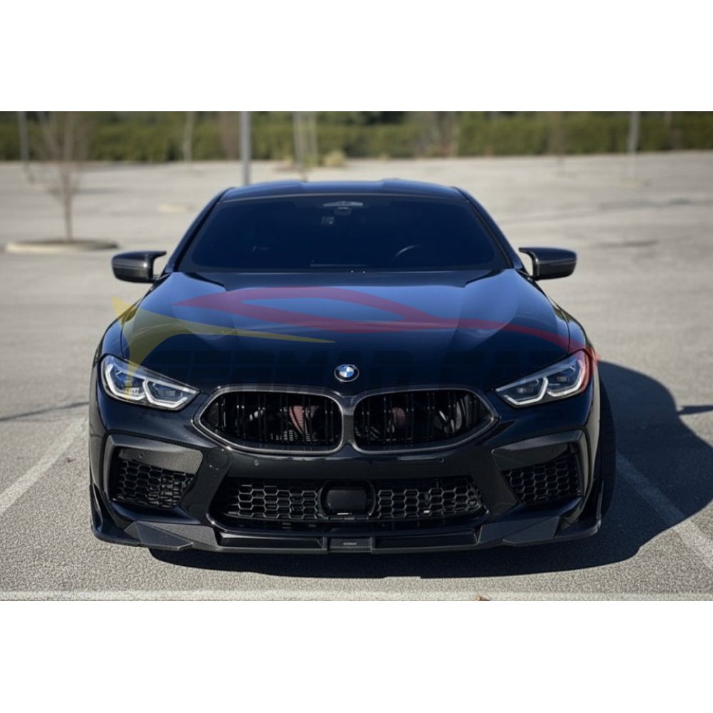 2019+ BMW M8 Carbon Fiber Upper Front Bumper Splitters | F91/F92/F93 Additional Accessories