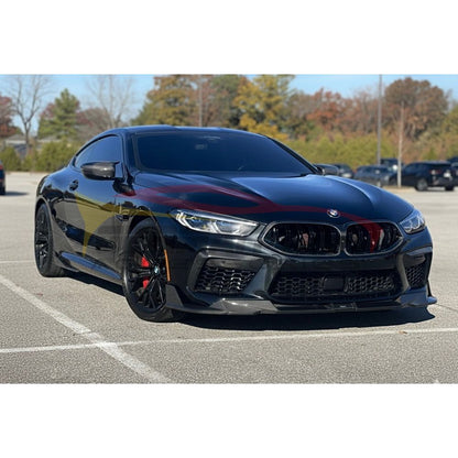 2019+ BMW M8 Carbon Fiber Upper Front Bumper Splitters | F91/F92/F93 Additional Accessories