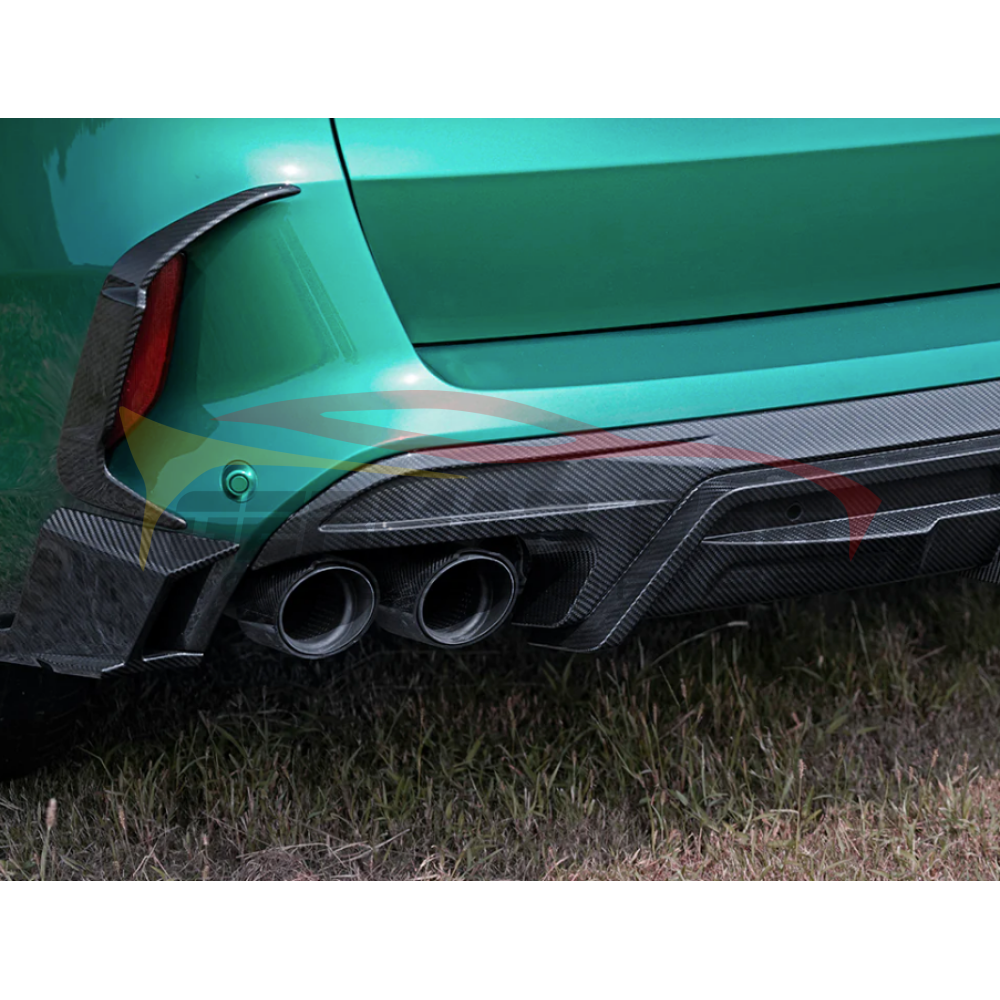 2019+ BMW X5M Carbon Fiber 3 Piece Rear Diffuser | F95 - Rear Diffusers