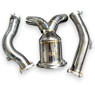 2019 + Audi A6/A7 Downpipe | C8 A6/A7 No Heat Shield / Racing Downpipe (No Cat) Downpipes