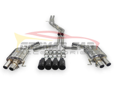 2019 + Audi A6/A7 Valved Sport Exhaust System | C8 A6/A7 Stainless Steel Exhaust / Chrome Tips Exhausts