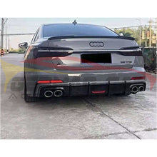 Load image into Gallery viewer, 2019+ Audi A6/s6 Carbon Fiber Aggressive Kb Style Diffuser With Led Brake Light | C8
