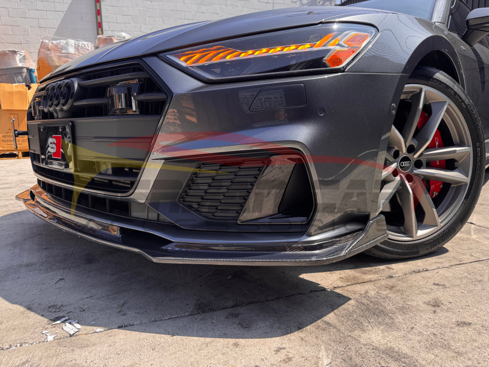 2019+ Audi A7/S7 Carbon Fiber Front Lip | C8 A7/S7 Front Lips/Splitters