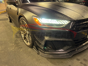 2019 + Audi A7/S7 Carbon Fiber Front Lip | C8 A7/S7 Front Lips/Splitters