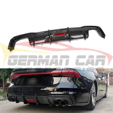 Load image into Gallery viewer, 2019+ Audi A7/s7 Carbon Fiber Kb Style Diffuser With Led Brake Light | C8
