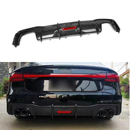 2019+ Audi A7/s7 Carbon Fiber Kb Style Diffuser With Led Brake Light | C8