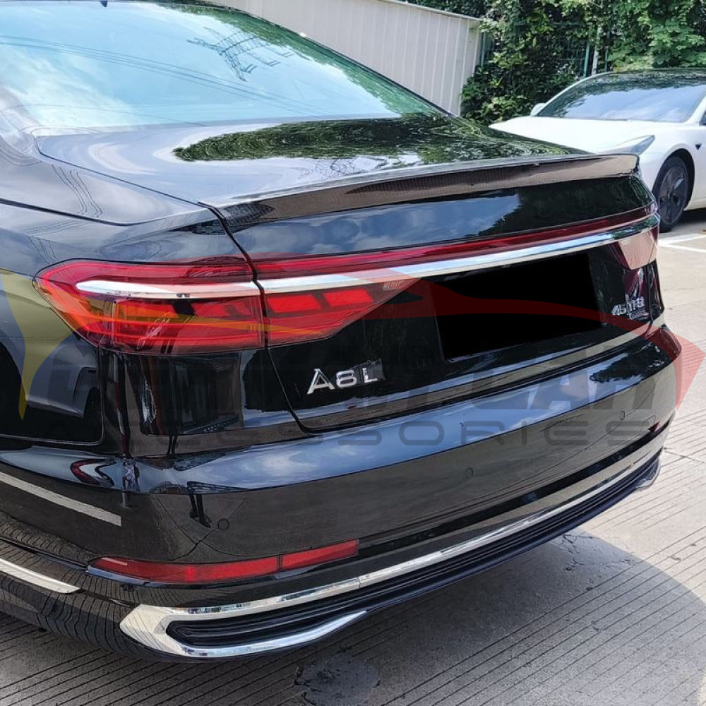2019+ Audi A8/S8 V1 Style Carbon Fiber Trunk Spoiler | D5 A8/S8 Rear Trunk Spoilers