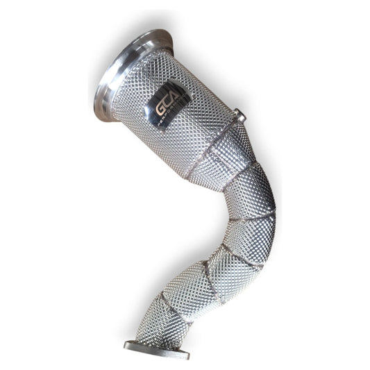 2019 + Audi Q8 Downpipe | 4M Q8 Yes Heat Shield / Racing Downpipe (No Cat) Downpipes